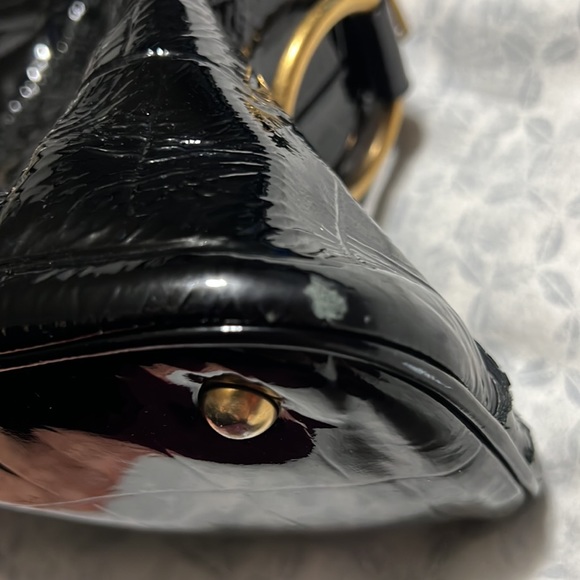 YSL Muse black croc embossed with gold details - Picture 9 of 10